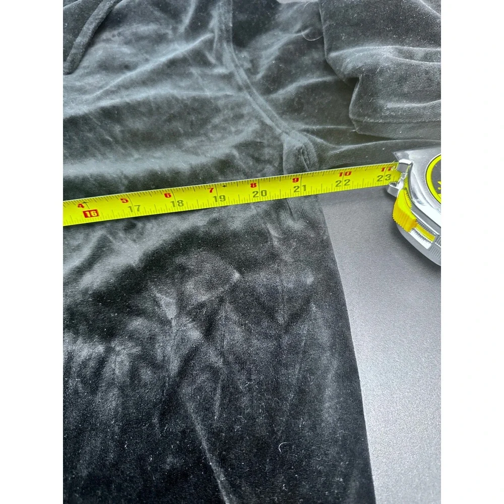 VTG Liz Claiborne Sport Velvet Pajama Set Loungewear Button Up Top Elastic Pants